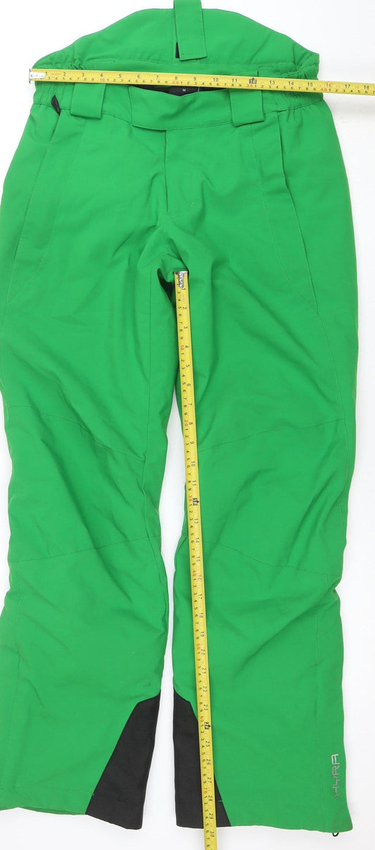 Mens UK Size M HYRA Regular Fit Snow Pants Green Trousers