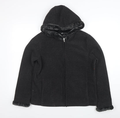 Womens UK Size L BC Clothing Black Basic Jacket