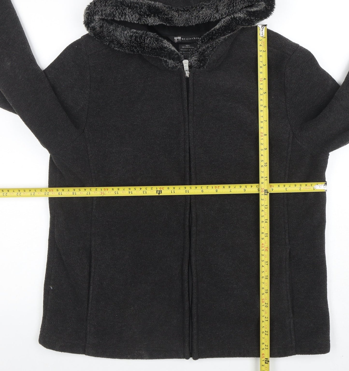 Womens UK Size L BC Clothing Black Basic Jacket