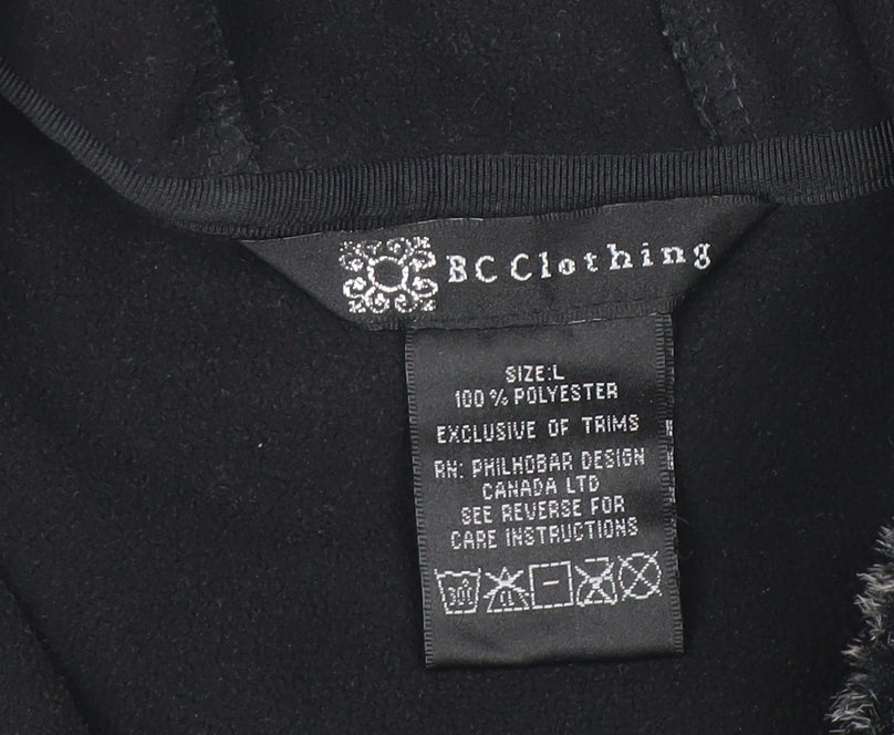 Womens UK Size L BC Clothing Black Basic Jacket