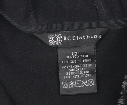Womens UK Size L BC Clothing Black Basic Jacket