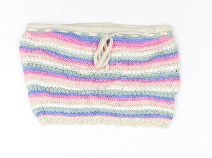 Hollister Women's Multicoloured Striped Knit Strapless Camisole Top XS