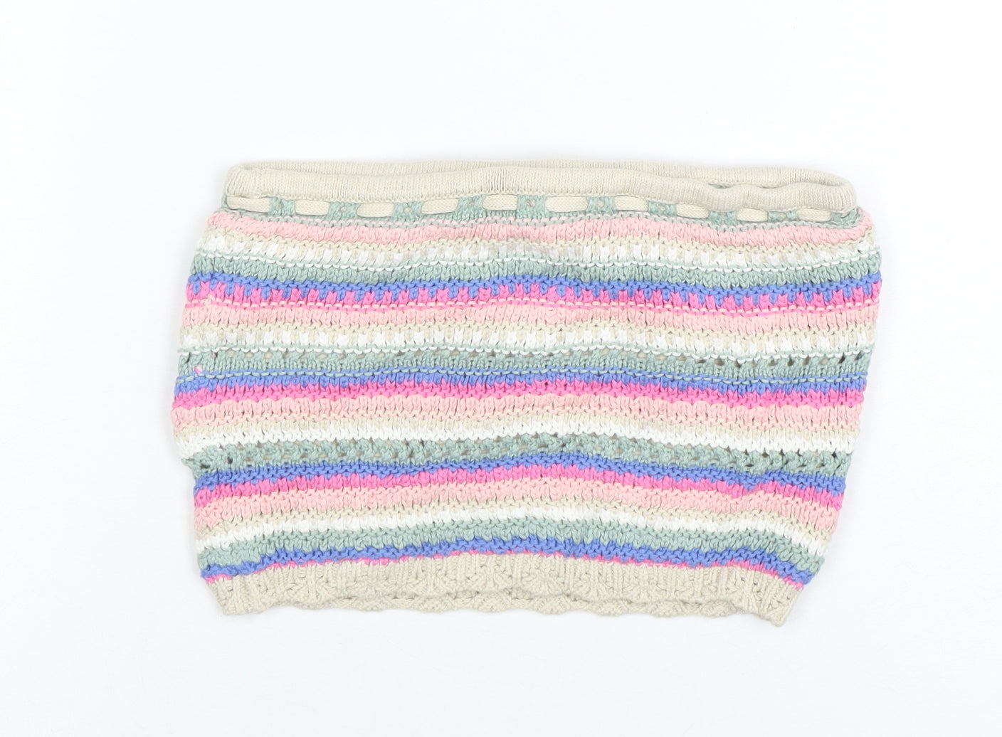 Hollister Women's Multicoloured Striped Knit Strapless Camisole Top XS