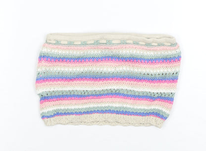 Hollister Women's Multicoloured Striped Knit Strapless Camisole Top XS