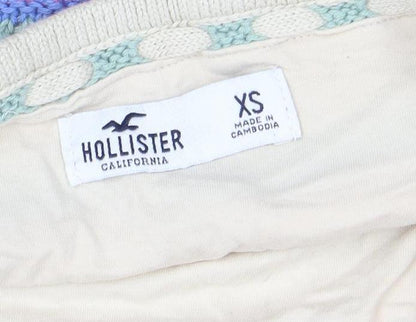 Hollister Women's Multicoloured Striped Knit Strapless Camisole Top XS