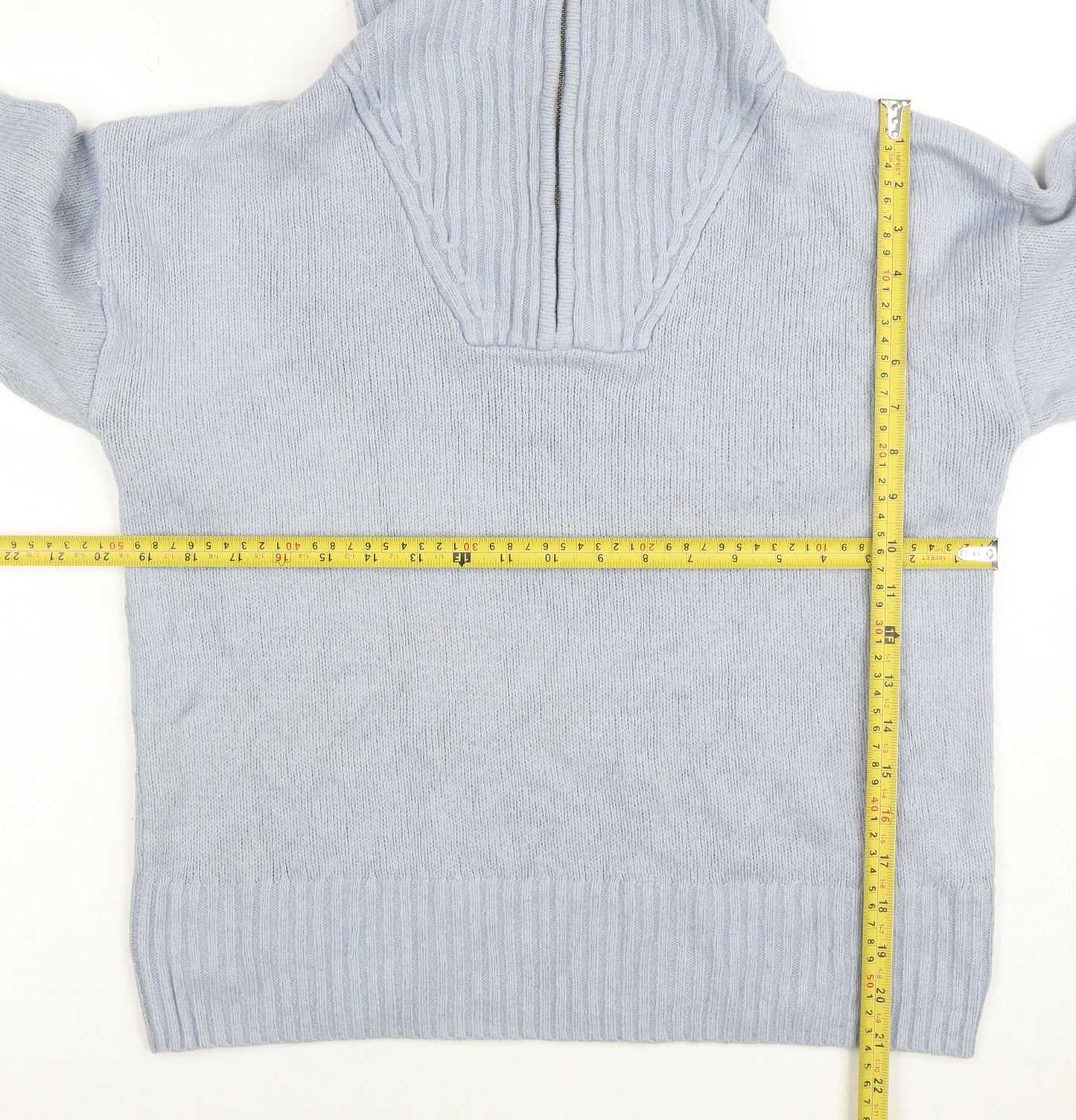 Womens UK Size M TU Blue Full Zip Jumper
