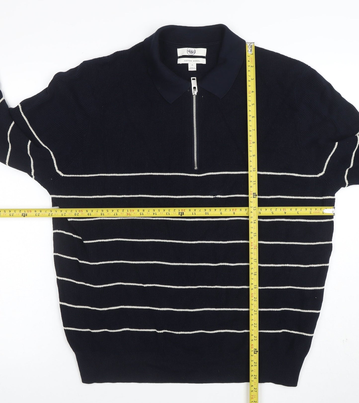 Mens UK Size XL Marks and Spencer Cotton Blend Polo Shirt