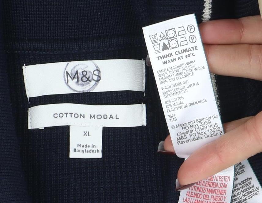 Mens UK Size XL Marks and Spencer Cotton Blend Polo Shirt