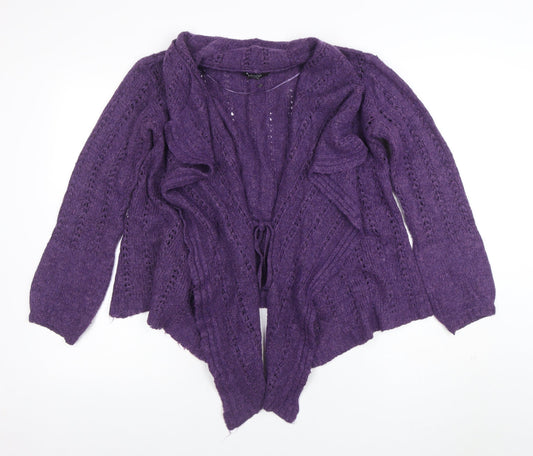 Womens UK Size 10 George Purple Cardigan Jumper