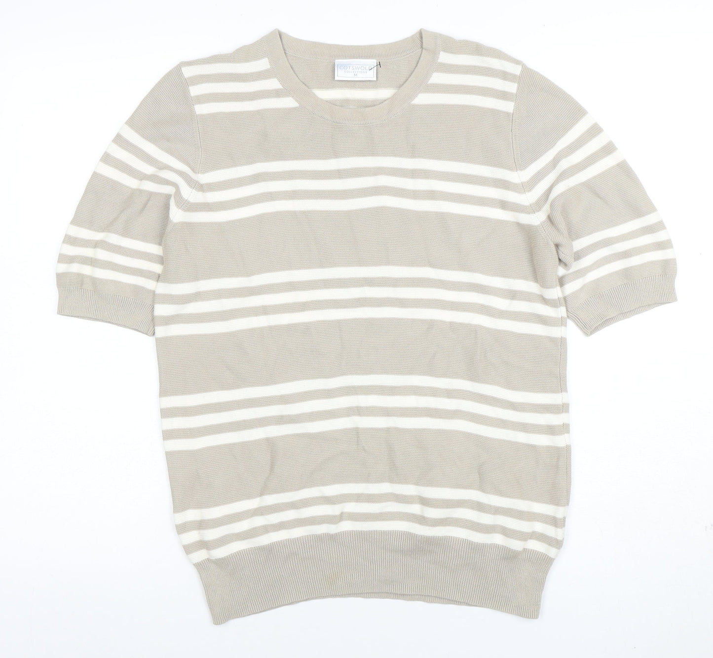 Womens UK Size M Cotswold Collections Beige Basic T-Shirt