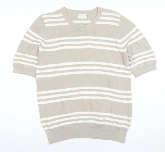 Womens UK Size M Cotswold Collections Beige Basic T-Shirt