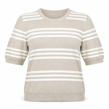 Womens UK Size M Cotswold Collections Beige Basic T-Shirt