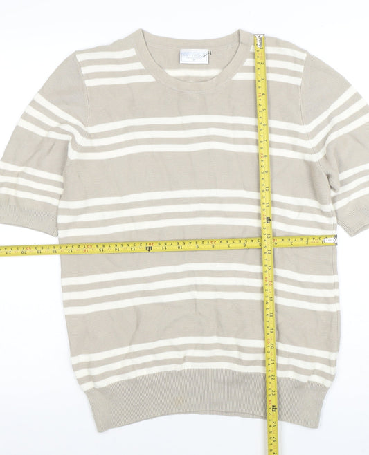 Womens UK Size M Cotswold Collections Beige Basic T-Shirt