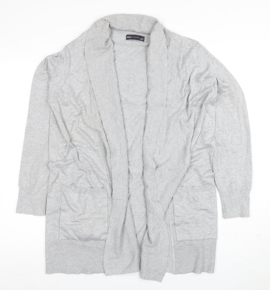 Womens UK Size M Marks and Spencer Grey Cardigan Jumper