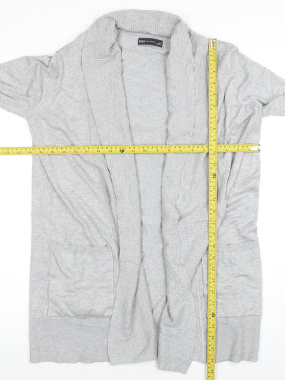 Womens UK Size M Marks and Spencer Grey Cardigan Jumper