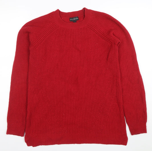 Womens UK Size XS Long Tall Sally Red Pullover Jumper