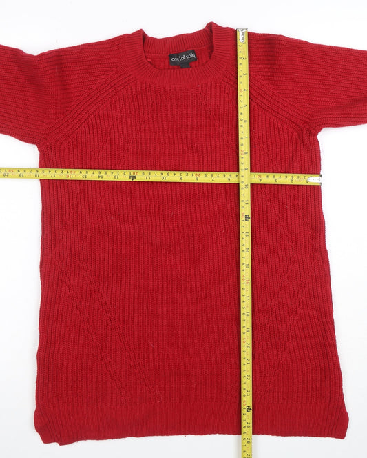 Womens UK Size XS Long Tall Sally Red Pullover Jumper