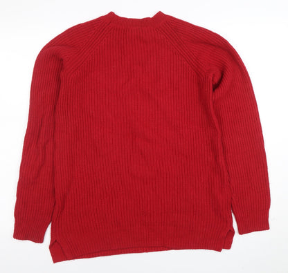Womens UK Size XS Long Tall Sally Red Pullover Jumper
