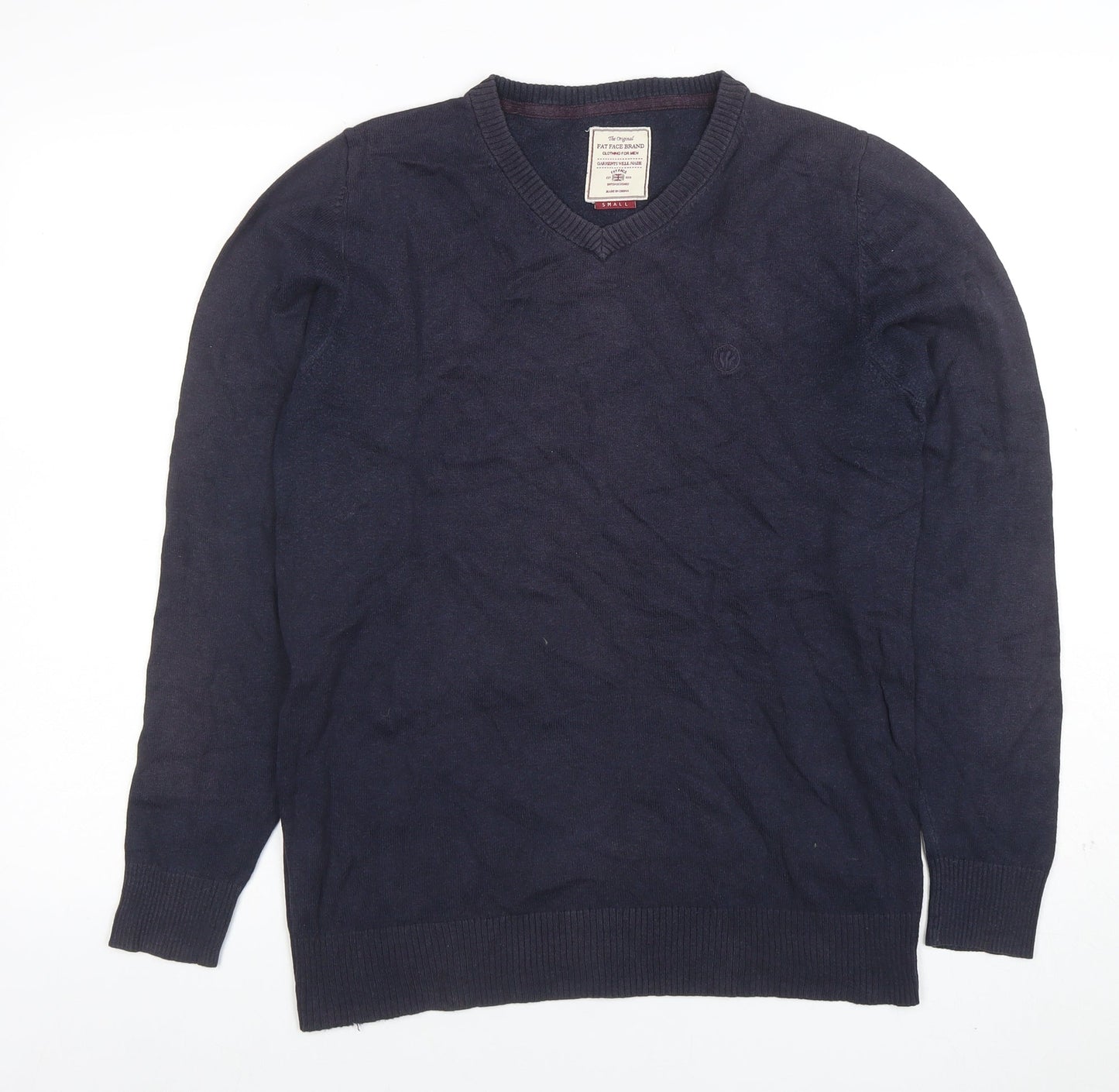Mens UK Size S Fat Face Blue Pullover Jumper