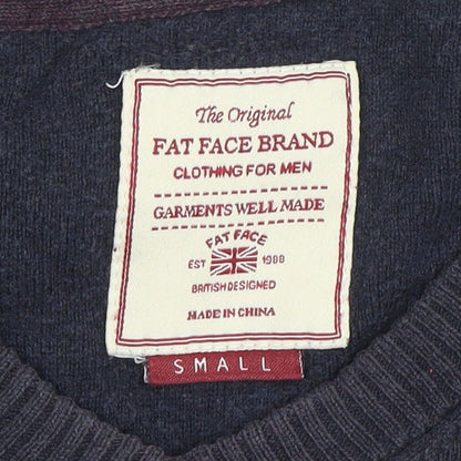 Mens UK Size S Fat Face Blue Pullover Jumper