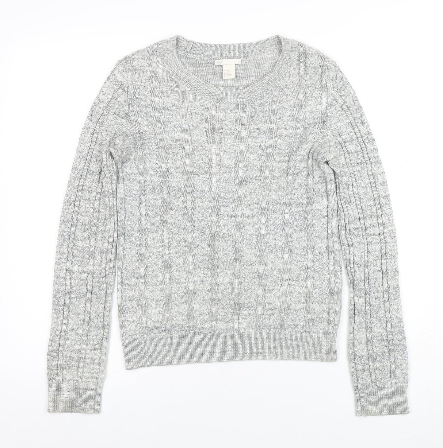 Womens UK Size XS H&M Grey Pullover Jumper