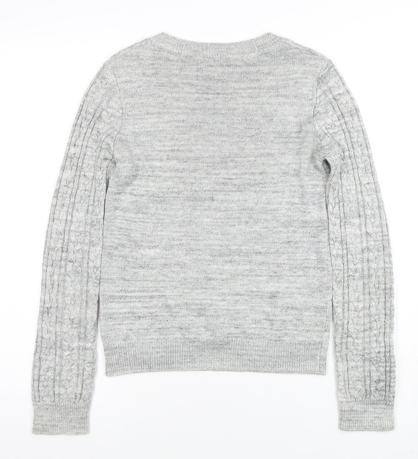 Womens UK Size XS H&M Grey Pullover Jumper