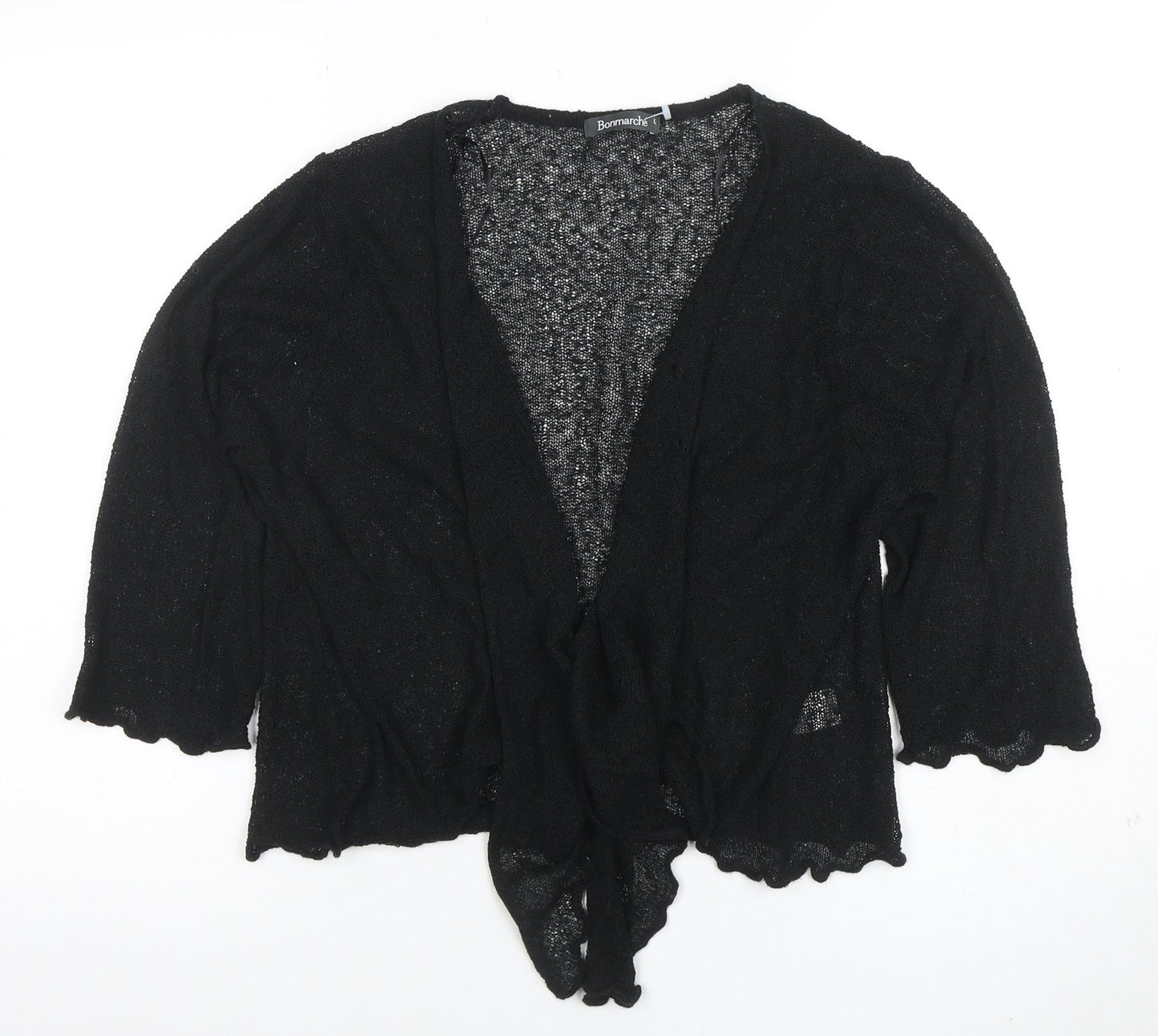 Womens UK Size L Bonmarché Black Cardigan Jumper