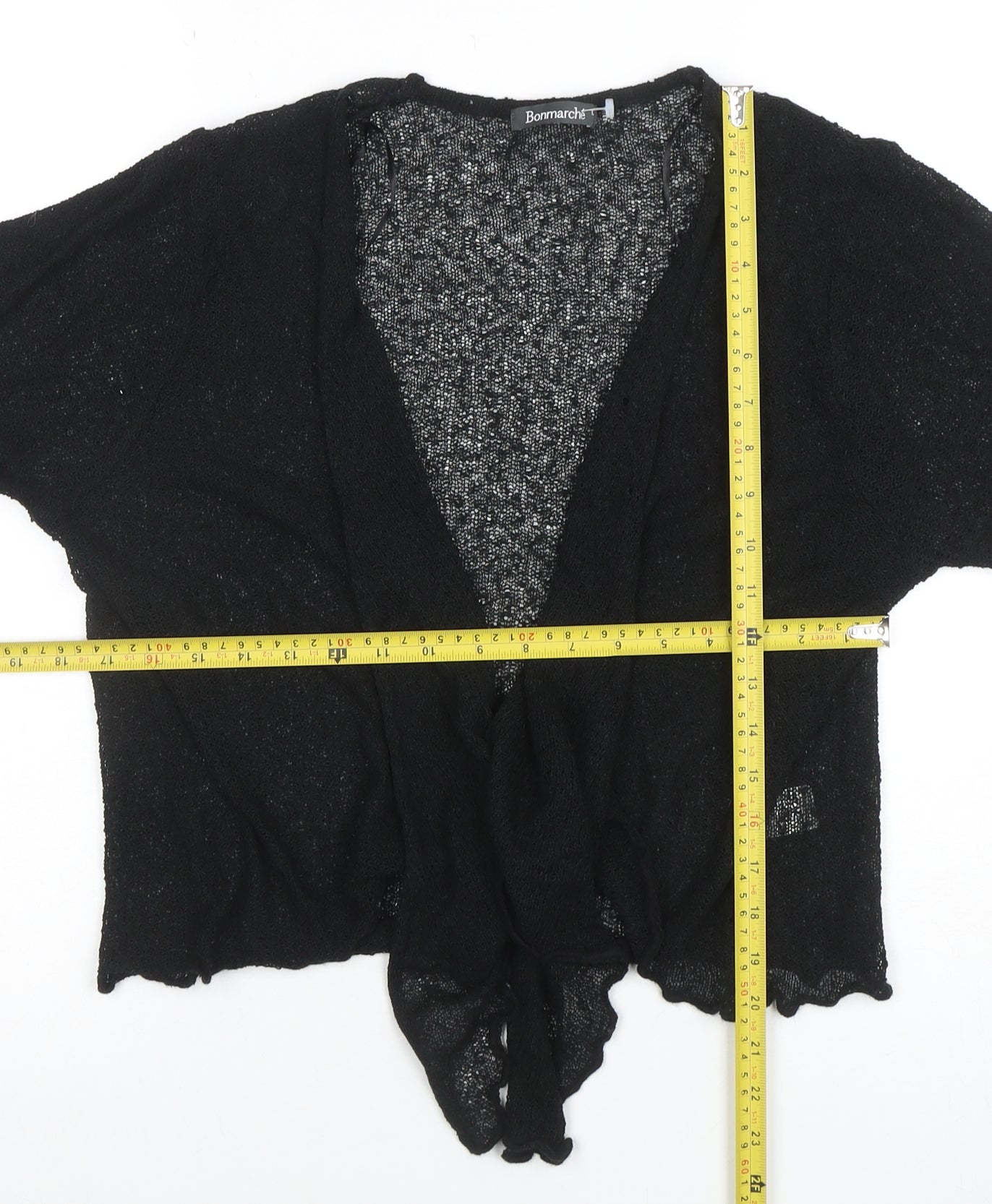 Womens UK Size L Bonmarché Black Cardigan Jumper
