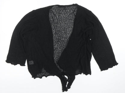 Womens UK Size L Bonmarché Black Cardigan Jumper