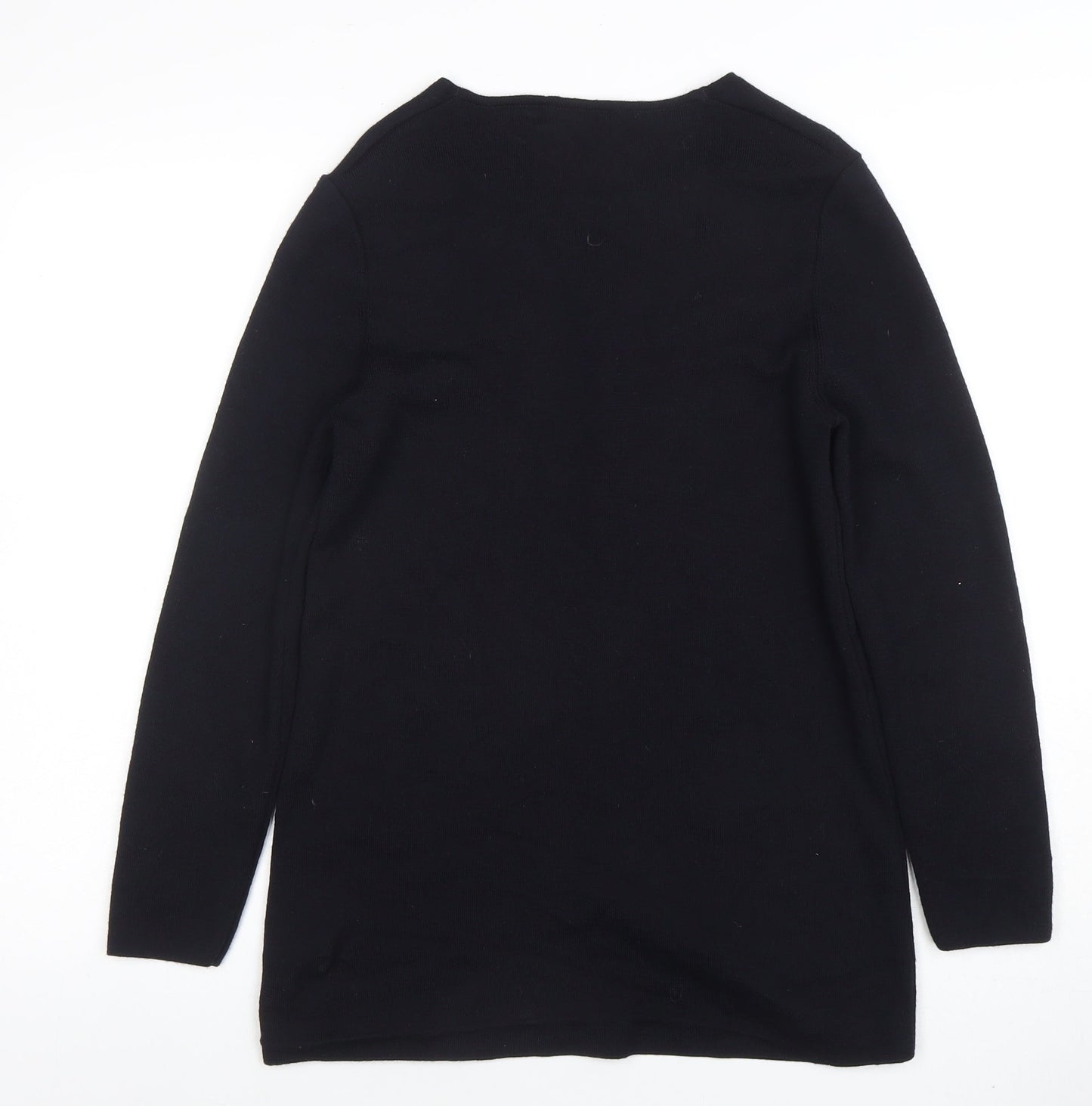 Womens UK Size 2XS Saint James Black Cardigan Jumper