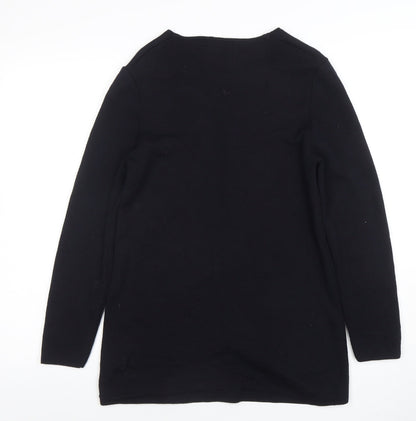 Womens UK Size 2XS Saint James Black Cardigan Jumper
