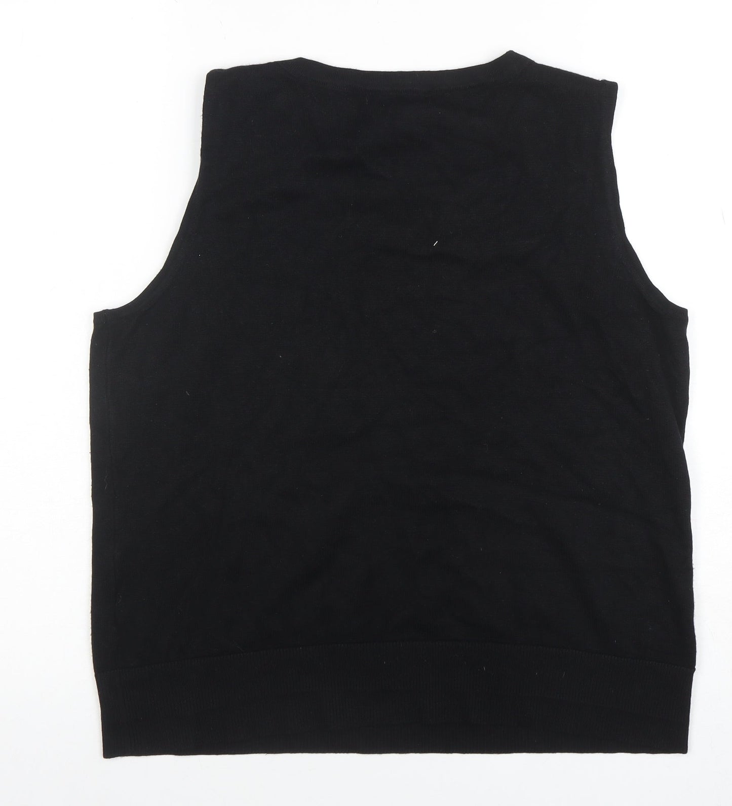 Womens UK Size L Cable & Gauge Black Basic Tank