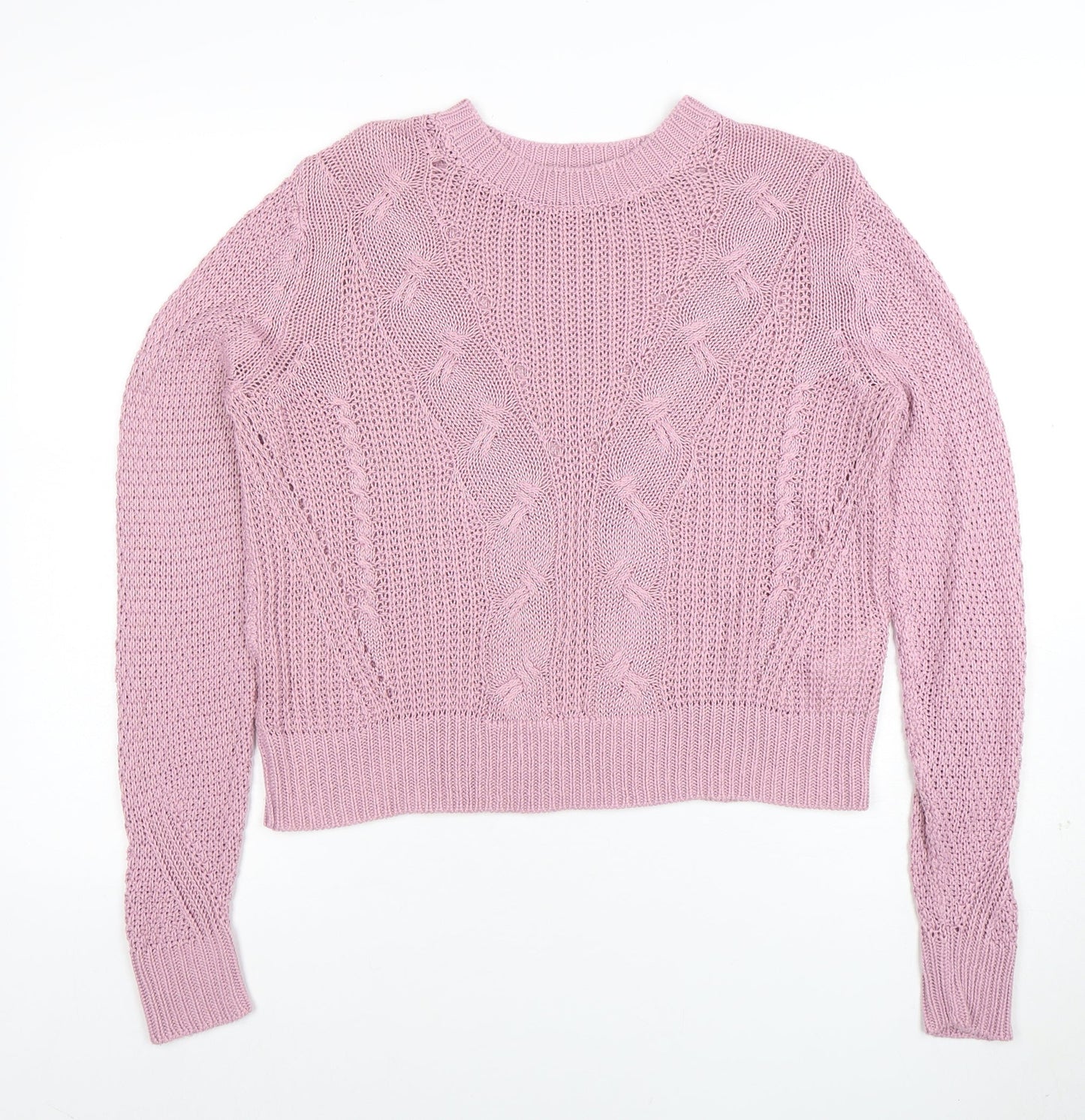 Womens UK Size M Jacqueline de Yong Pink Pullover Jumper