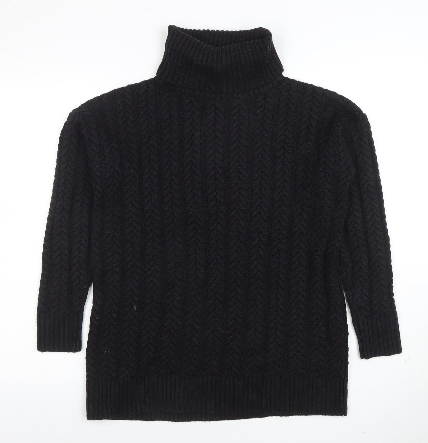 Womens UK Size XS French Connection Black Pullover Jumper