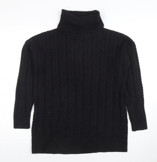 Womens UK Size XS French Connection Black Pullover Jumper