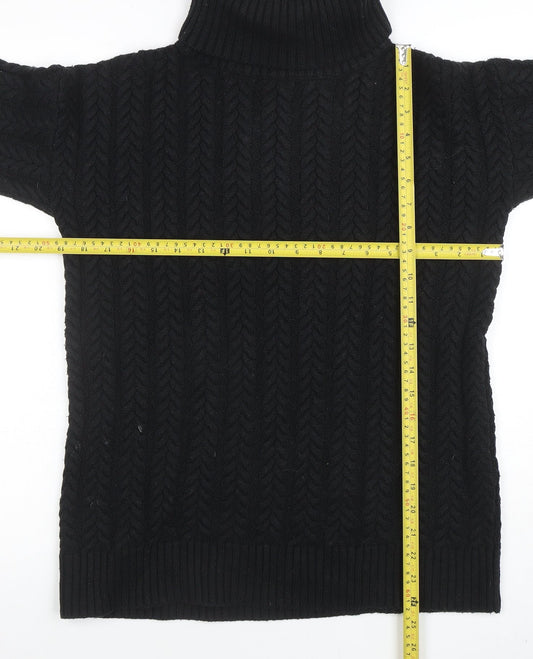 Womens UK Size XS French Connection Black Pullover Jumper