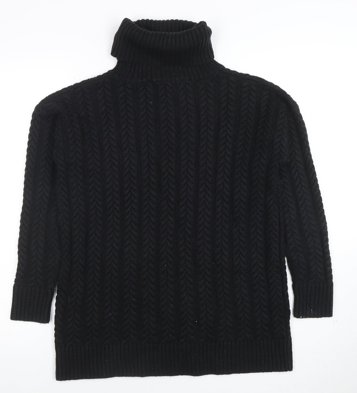 Womens UK Size XS French Connection Black Pullover Jumper