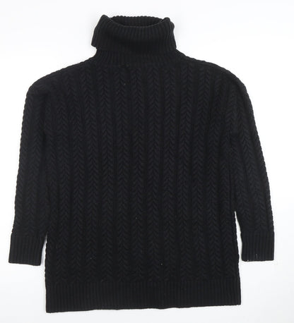 Womens UK Size XS French Connection Black Pullover Jumper