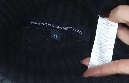 Womens UK Size XS French Connection Black Pullover Jumper