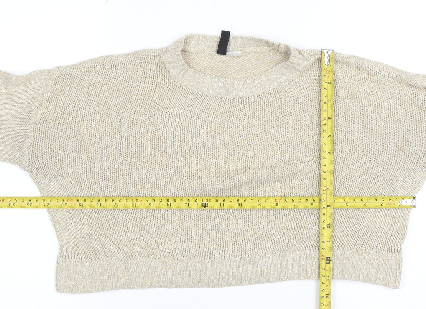 Womens UK Size S H&M Divided Beige Pullover Jumper