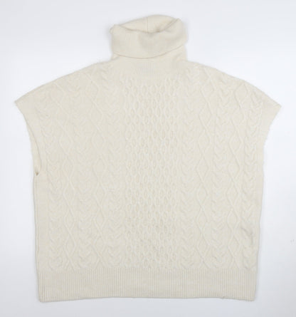 Womens UK Size L New Look Ivory Pullover Jumper