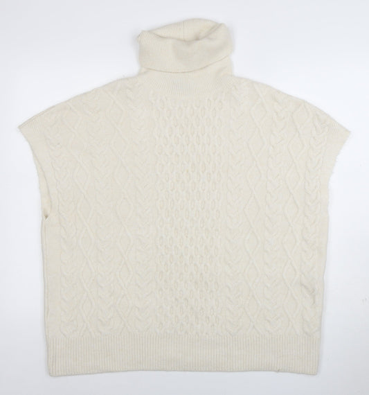 Womens UK Size L New Look Ivory Pullover Jumper