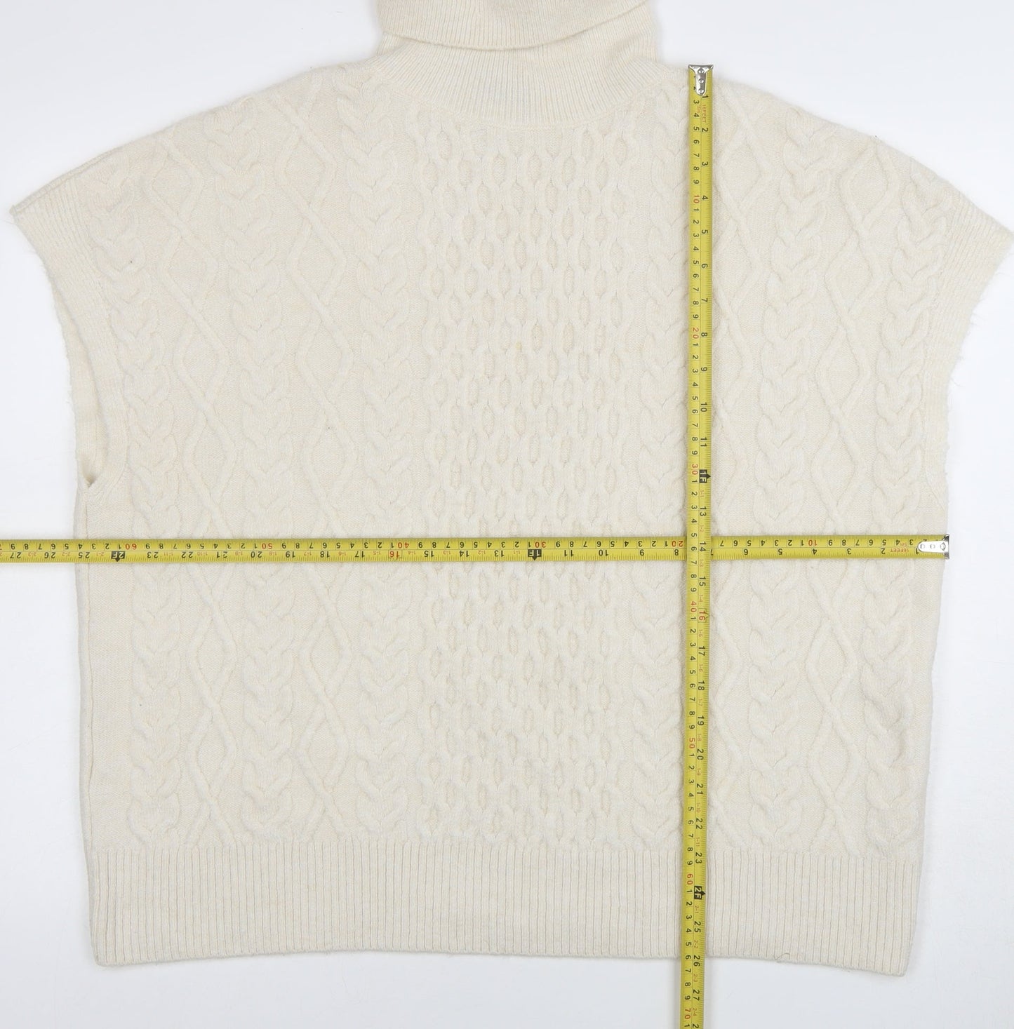 Womens UK Size L New Look Ivory Pullover Jumper