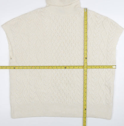 Womens UK Size L New Look Ivory Pullover Jumper
