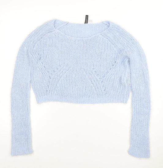 Womens UK Size S H&M Divided Blue Pullover Jumper