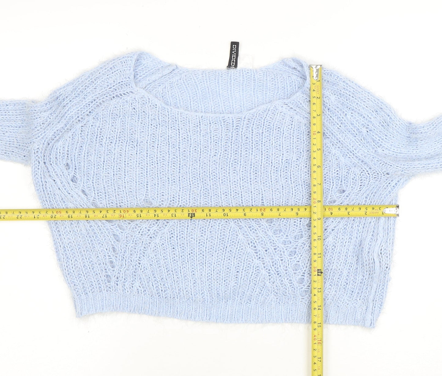 Womens UK Size S H&M Divided Blue Pullover Jumper