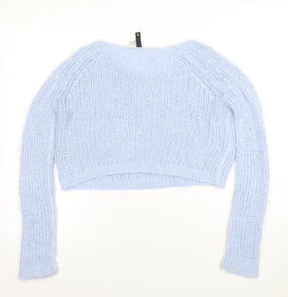 Womens UK Size S H&M Divided Blue Pullover Jumper