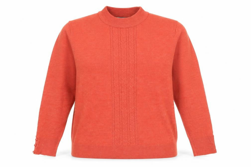Womens UK Size M Honor Millburn Orange Pullover Jumper