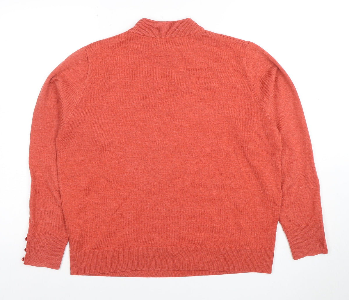 Womens UK Size M Honor Millburn Orange Pullover Jumper