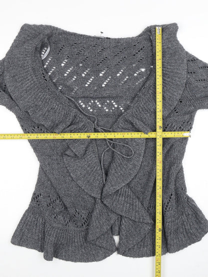 Womens UK Size 14 Lily Essentials Grey Cardigan Jumper